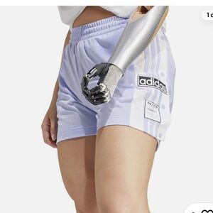 adidas Originals Women's Violet High Waist Shorts